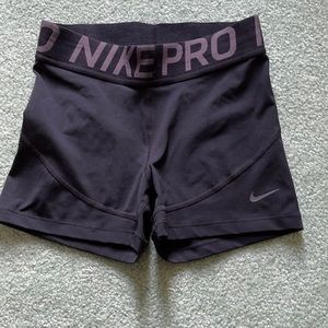 nike pro spandex shorts